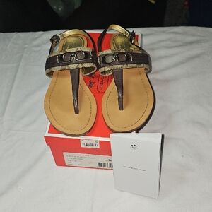 Coach Brown Sandals size 7 1/2